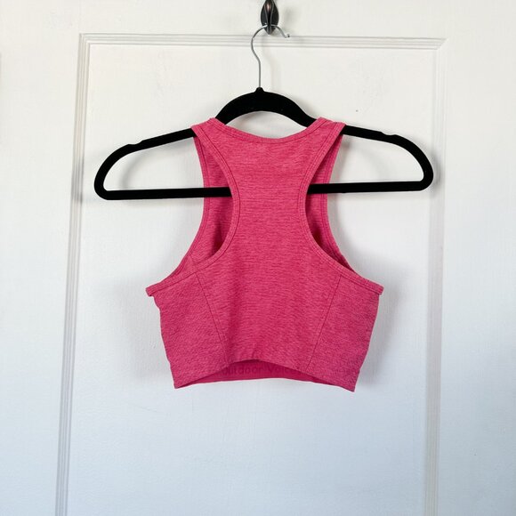Outdoor Voices | Athena Crop Top (small) & Warmup 3/4 Legging (med) Set in Pink - Picture 4 of 9